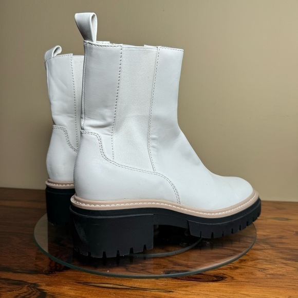 Open Edit Mya Lug Sole Chelsea Boot in white - Picture 12 of 15